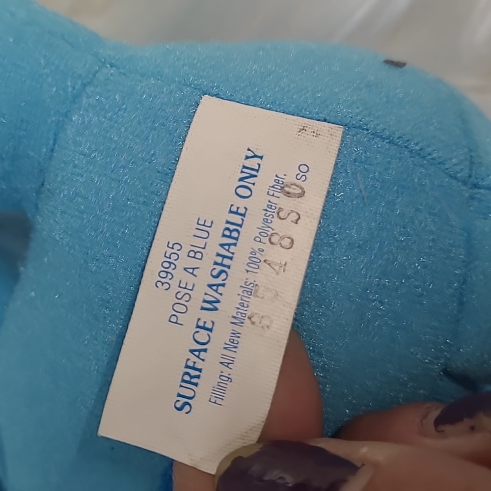 Vintage Tyco 1997 90s Mattel Blues Clues Poseable Blue Plush Stuffed Animal Nick - Picture 17 of 17